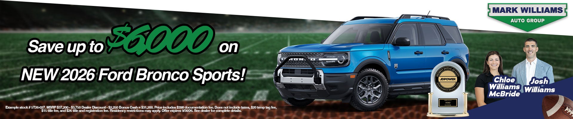 2026 Ford Bronco Sports