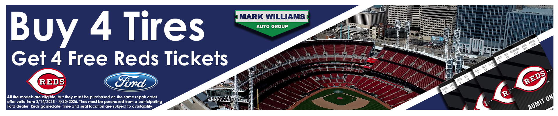 Tires: Free Reds Tickets - Ford Reds Tickets Promo